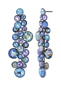 Blue/purple - Water Cascade earrings - Konplott